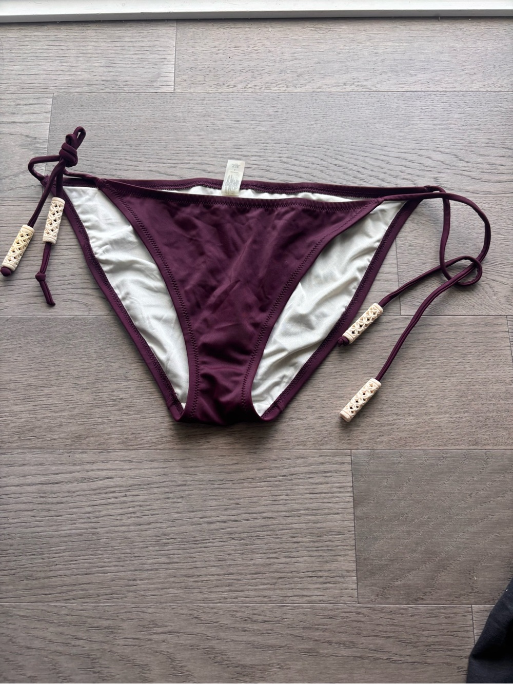 Victoria's Secret Maroon Side-Tie Bikini Bottom